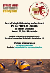 TSV RW A Beach-WS Einladung